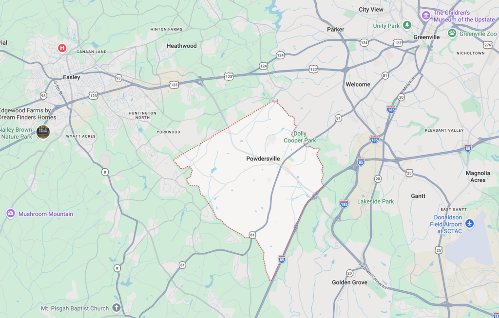 powdersville sc service area